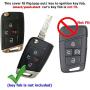 2Pcs Coolbestda Compatible with 2020 2019 2018 2017 VW Golf Alltrack Sportwagen GTI Tiguan Atlas POLO Skoda Octavia NBGFS12A01 Rubber 4buttons Flip Out Key Fob Case Keyless Remote Holder Protector