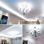 GEZEE LED Candelabra Bulb, Non-Dimmable 100-Watt Light Bulbs Equivalent, 12W LED Candle Bulbs,Daylight White 6000K Chandelier Bulbs, E12 Candelabra Base, 120V, 1200Lumens, Torpedo Shape(4 Pack)
