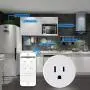 FRANKEVER Smart Plug, Smart outlets, No Hub Required, Wi-Fi Smart Mini Socket Outlet Compatible, Compatible with Alexa, Google Home and IFTTT 2 Pack