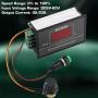 ASHATA DC PWM Motor Speed Regulator Power Controller with LED Digital Display,DC 6-60V 12V 24V 36V 48V 30A PWM DC Motor Speed Controller Start Stop Switch Easy to Use