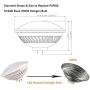 LeMeng Par56 LED Bulb 30W Flood Light Warm White (2700-3000K) WFL 120°Beam Angle, Non-dimmable, GX16D Base, Replace Par-56 300W Halogen Bulb