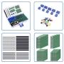Smraza 100pcs Double Sided PCB Board Kit, Prototype Boards for DIY Soldering and Electronic Project Circuit Boards Compatible with Arduino Kits, 30PCS 40 Pin 2.54mm Male and Female Header Connector