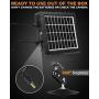 CREATIVE XP Trail Camera Solar Panel Kit - Waterproof 9-12V Solar Charger with 2400 mAh Rechargeable Lithium Battery - Outdoor Power System for All Hunting Cameras