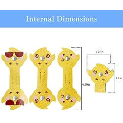 Cassenger 3-Pack Cord Organizer Earbuds Holder for Organizing Cable Headphone Wire, Cute Chick