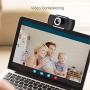 Adesso CyberTrack H4 Webcam 1080P HD USB Webcam with Built-in Microphone, Black