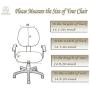 MOCAA Computer Office Chair Covers Universal Stretchable Polyester Washable Rotating Chair Slipcovers,ONLY Chair Covers (Color 16)