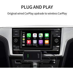 CarlinKit 2.0 Wireless CarPlay Adapter U2W for Factory Wired CarPlay Cars, Compatible with Audi/Porsche/Volvo/Volkswagen Online Upgrade, iOS 14, Convert Wired to Wireless CarPlay