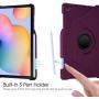 Fintie Rotating Case for Samsung Galaxy Tab S6 Lite 10.4 2020 Model SM-P610 (Wi-Fi) SM-P615 (LTE), [Built-in S Pen Holder] 360 Degree Swivel Stand Cover Auto Sleep/Wake, Purple