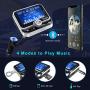 Bluetooth FM Transmitter for Car, Clydek Car Charger Adapter 1.8” Large Display Bluetooth Car Adapter with Remote Control,4 Music Play Modes,Fast Charger,Hands Free,AUX Input&Output