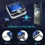 Bluetooth FM Transmitter for Car, Clydek Car Charger Adapter 1.8” Large Display Bluetooth Car Adapter with Remote Control,4 Music Play Modes,Fast Charger,Hands Free,AUX Input&Output