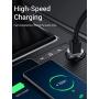 [2-Packs] Cigarette Lighter USB Charger, All Metal Mini Car Charger Adapter 4.8A Fast USB Car Charger 2 Port Flush Fit Compatible with iPhone 12/11pro/x/7/6s, iPad Air 2/Mini 3,Galaxy S10/S9/S8-Silver