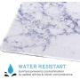 Marphe Mouse Pad White Marble Pattern Mousepad Stitch Edge Non-Slip Rubber Gaming Mouse Pad Rectangle Mouse Pads for Computers Laptop