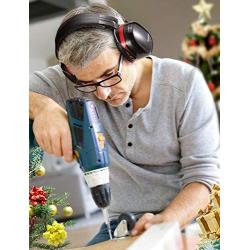 Mpow 035 Noise Reduction Safety Ear Muffs, Shooters Hearing Protection Ear Muffs, Adjustable Shooting Ear Muffs, NRR 28dB Ear Defenders for Shooting Hunting Season, with a Carrying Bag- Red