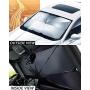 UVANTI Car Windshield Sunshade Umbrella with Escape Safety Hammer, Folding Car Sun Shade Parasol Umbrella, 57''x31'' (Updated Version)