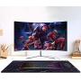 Large Extended Gaming Mouse pad with Stitched Edges,Large Mouse mat,Non-Slip Rubber Base,Waterproof Keyboard Pad,Desk Pad for Premium-Textured,3mm Thick Home Office Gamer Desk mat,800x400,Black Marble