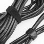 Reusable Cable Ties Management Straps - 6 Inch Strong &Microfiber fastening cloth, Adjustable Fastener Cable Strap Hook and Loop Cord Ties, 20 Piece， Black.