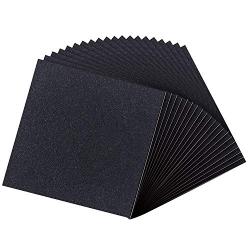 Adhesive Foam Strip, 4 Inch Length X 4 Inch Width X 1/16 Inch Thickness Self Stick Foam Rubber Sheet Non-Slip Air Conditioner Insulation Pads Black Foam Padding Foam Strip (20Pcs)