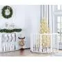PAWLAND Freestanding Foldable Pet Gate for Dogs Extra Wide and Tall,4 Panel,36 inch Tall Dog Fence, Dog Gate for The House, Doorway, Stairs, White PAWLAND Freestanding Foldable Pet Gate for Dogs Extra Wide and Tall,4 Panel,36 inch Tall Dog Fence, Dog Gate for The House, Doorway, Stairs, White