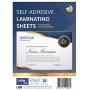 (20 Sheets) HASHI Self Adhesive Laminating Sheets, Pouches, No Machine Need, No Heat, Letter Size, 9 x 12 Inch