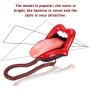 Corded Phone,Home Phone WX-3203# Multi-Functional Large Tongue Shape Telephone Desk Phone Home Decoration Red