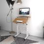 SogesHome 23.6 inches Adjustable Laptop Desk Table Portable Laptop Table Computer Stand Desk Cart Tray Table, Oak NSDUS-101-OK