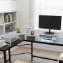 Simple Trending 2-Tier Monitor Stand Riser, Metal Desk Organizer Stand with Anti-Slip Suction Cup for Laptop, Computer, iMac, Pc, Printer,Silver