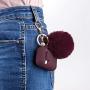Filoto Case for Airpods, Airpod Case Cover for Apple Airpods 2&1 Charging Case, Cute Air Pods Silicone Protective Accessories Cases/Keychain/Pompom/Strap, Best Gift for Girls and Women, Burgundy