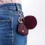 Filoto Case for Airpods, Airpod Case Cover for Apple Airpods 2&1 Charging Case, Cute Air Pods Silicone Protective Accessories Cases/Keychain/Pompom/Strap, Best Gift for Girls and Women, Burgundy