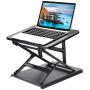 HUANUO Adjustable Laptop Stand for Desk - Easy to Sit or Stand with 9 Adjustable Angles, Laptop Riser Reduces Neck Pain, Fits 15.6 Inch Laptop & Notebook, Height Adjustable Computer & Tablet Riser