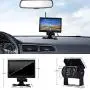 7 Inch Wireless Car Backup Camera and Monitor Kit, Superior Night Vision Wide Angle Stable Signal HD TFT LCD Monitor Parking System with Car Charger for 12V-24V Truck RV Trailer Camper Bus