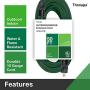 Thonapa Outdoor Extension Cord - 16/3 SJTW Durable Green Cable - Great for Garden and Major Appliances (50 Foot)