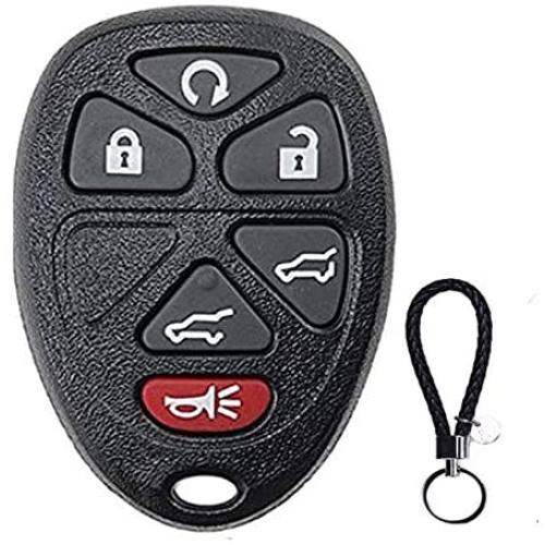 Replacement Remote Key Fob fits Chevy Suburban Tahoe Traverse Cadillac Escalade SRX/GMC Acadia Yukon/Buick Enclave/Saturn Outlook (OUC60270, OUC60221) (G)