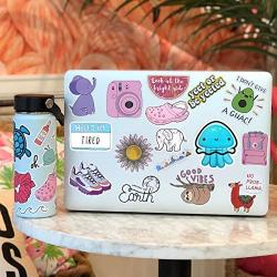 70 VSCO Stickers, Aesthetic Stickers, Cute Stickers, Laptop Stickers, Vinyl stickers, Stickers for Water Bottles, Waterproof stickers, stickers for kids teens, Christmas teen girl gifts, sticker packs