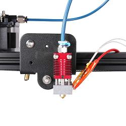 Creality Upgrade Ender 3/3 Pro Assembled Extruder Hotend with Capricorn Bowden PTFE Tubing with Silicone Cover×3, 0.4mm Nozzle×3 and 2 Pair Pneumatic Couplers