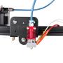 Creality Upgrade Ender 3/3 Pro Assembled Extruder Hotend with Capricorn Bowden PTFE Tubing with Silicone Cover×3, 0.4mm Nozzle×3 and 2 Pair Pneumatic Couplers