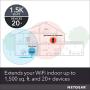 NETGEAR WiFi 6 Mesh Range Extender (EAX20) - Add up to 1,500 sq. ft. and 20+ devices with AX1800 Dual-Band Wireless Signal Booster & Repeater (up to 1.8Gbps speed), plus Smart Roaming