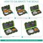 ORIA Digital Pocket Scale, Digital Milligram Pocket Scale 50g/ 0.001g, Jewelry Scale with Tweezers, Calibration Weights, 6 Units, Backlit Display, Auto Off, Tare, Stainless Steel (Battery Included)