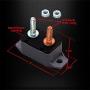 Ampper DC 12V - 24V Automatic Reset Circuit Breaker with Cover Stud Bolt for Automotive and More (30A, 4Pcs)