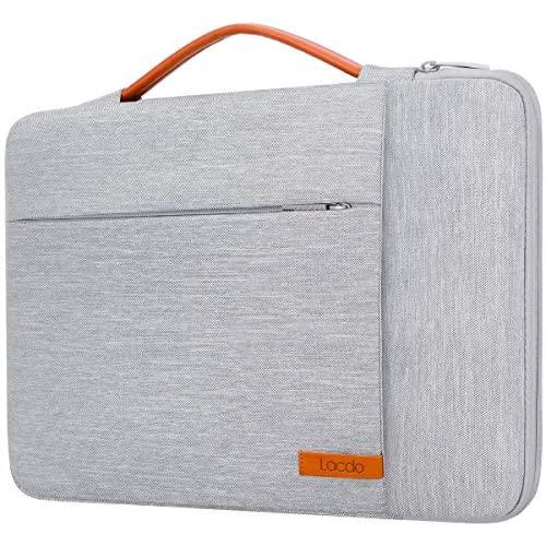 Lacdo 360° Protective 11 Inch Chromebook Case Handle Laptop Sleeve for 11.6 inch Samsung HP Stream/Acer Chromebook R 11 / ASUS C202 / MacBook Air 11.6 inch, Surface Pro X 7 6, C330 2-in-1 Bag, Gray