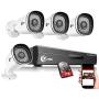 XVIM 1080P Home Security Camera System with 1TB Hard Drive Outdoor IP66 Waterproof CCTV Recorder 8pcs HD 1920TVL Upgrade Home Surveillance Cameras with Night Vision, Easy Remote Access