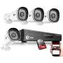 XVIM 1080P Home Security Camera System with 1TB Hard Drive Outdoor IP66 Waterproof CCTV Recorder 8pcs HD 1920TVL Upgrade Home Surveillance Cameras with Night Vision, Easy Remote Access