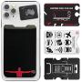 Phone Wallet - Cell Phone Stand - Adhesive Card Holder - Phone Pouch - Stick on Lycra Pocket by Gecko - Carry Credit Cards and Cash - Basketball