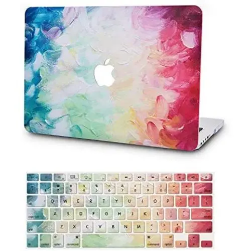 KECC Laptop Case Compatible with Old MacBook Pro 13'' (CD Drive) w/Keyboard Cover Plastic Hard Shell Cover A1278 2 in 1 Bundle (Fantasy)