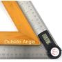 GemRed Digital Angle Finder Protractor (Stainless steel, 7inch/200mm)