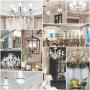 Ascher E12 Candelabra LED Light Bulbs 60 Watt Equivalent, 550 Lumens, Daylight White 5000K, Decorative Candle Base, Filament Clear Glass, Non-Dimmable, Pack of 5