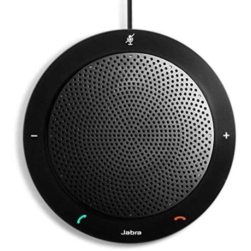 Jabra Speak 410 Corded Speakerphone for Softphones – Easy Setup, Portable USB Speaker for Holding Meetings Anywhere with Outstanding Sound Quality