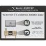 DataComm Electronics, Inc. 45-0023-WH Recessed Pro-Power Kit with Straight Blade Inlet - White, 2 gang with Power Kit