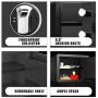 INTERGREAT Biometric Safe Box Fingerprint for Home, Office,Hotel Small Electronic Security Safe with Fingerprint Access, 1 Cubic Feet, Wall-Anchoring Design (Steel, Black)