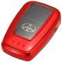 Lcyam Key Fob Cover Tpu Glossy Shiny Remote Protection Case Key Holder Fits for Toyota Highlander Corolla Camry RAV4 Prius C-HR 2019 2020 2021 Keyless Car Key 3/4 Button (Red)
