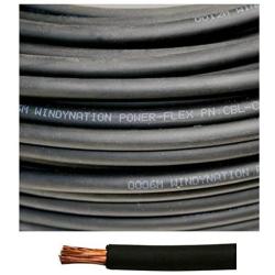 1/0 Gauge 1/0 AWG 10 Feet Black Welding Battery Pure Copper Flexible Cable Wire - Car, Inverter, RV, Solar